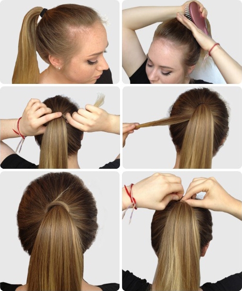 Ekor gaya rambut: pilihan yang berbeza