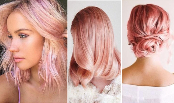 Madingas rožinis atspalvis ant plaukų