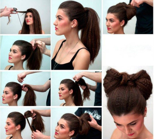 Egyszerű DIY frizurák. Lépésről lépésre fotók