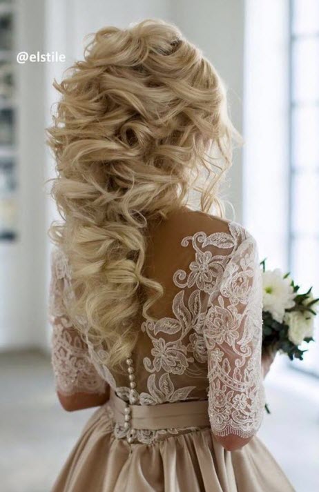 تسريحات الزفاف: تجديل الشعر الطويل