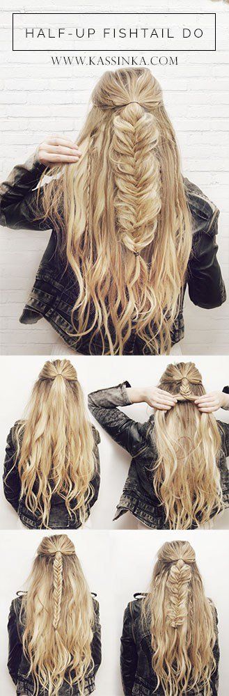 Intrecciare trecce per capelli lunghi