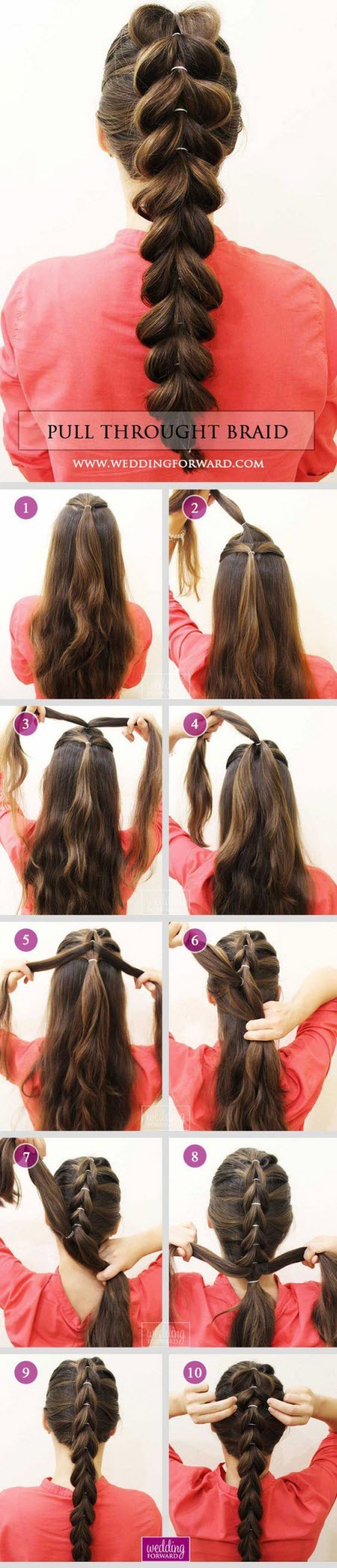 Cách tết cực xinh cho tóc dài.