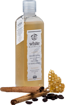 Xampú de mel mandarina blanca per a tots els tipus de cabell