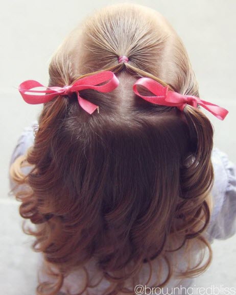 Занимљиве фризуре за девојчице: фотографија