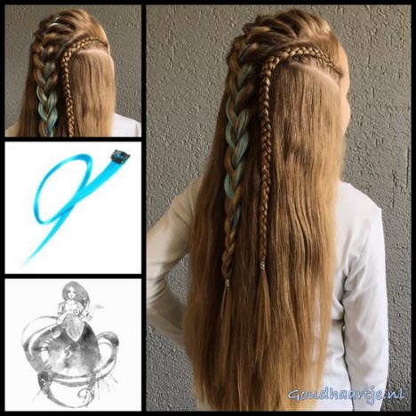 Krásné copánky pro dlouhé vlasy