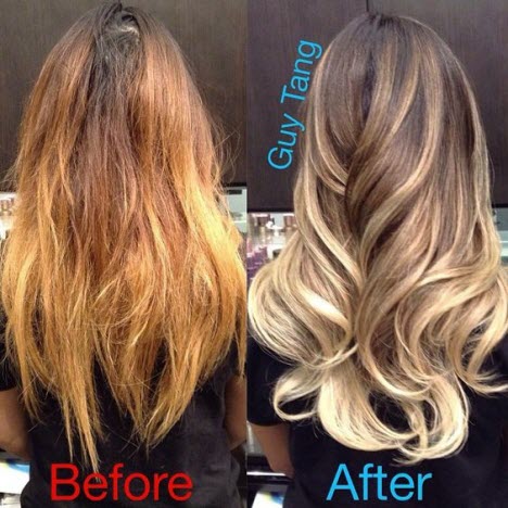 Bronzatge del cabell: fotos abans i després