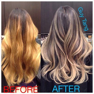 Gegaran rambut: sebelum dan selepas gambar