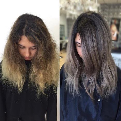 Бронзиране на косата: снимки преди и след