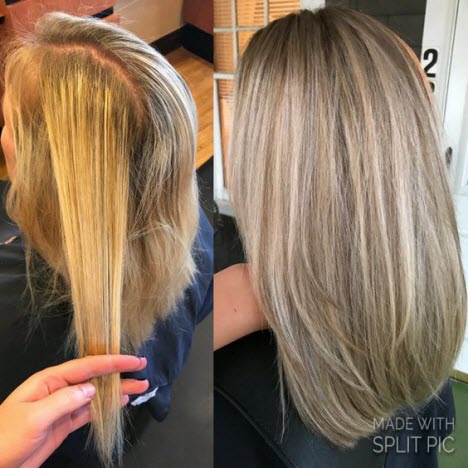 Bronzování vlasů: fotky před a po