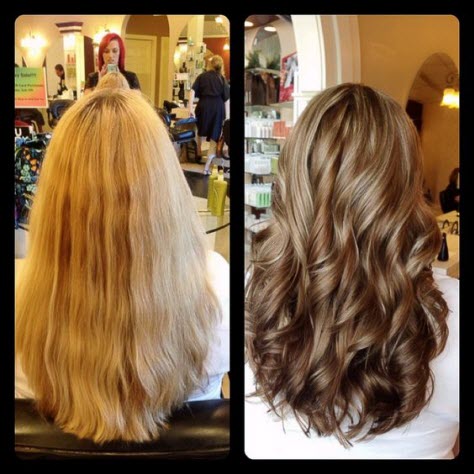 Saç bronzlaşması: öncesi ve sonrası fotoğraflar