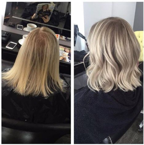 שיער ברונזה: תמונות לפני ואחרי