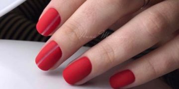 Manicure rossa: foto